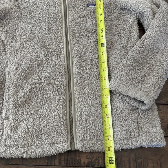 Patagonia Los Gatos Jacket Kids Girls Size XL 14 Brown Full Zip Hoodie Sherp - Picture 13 of 14